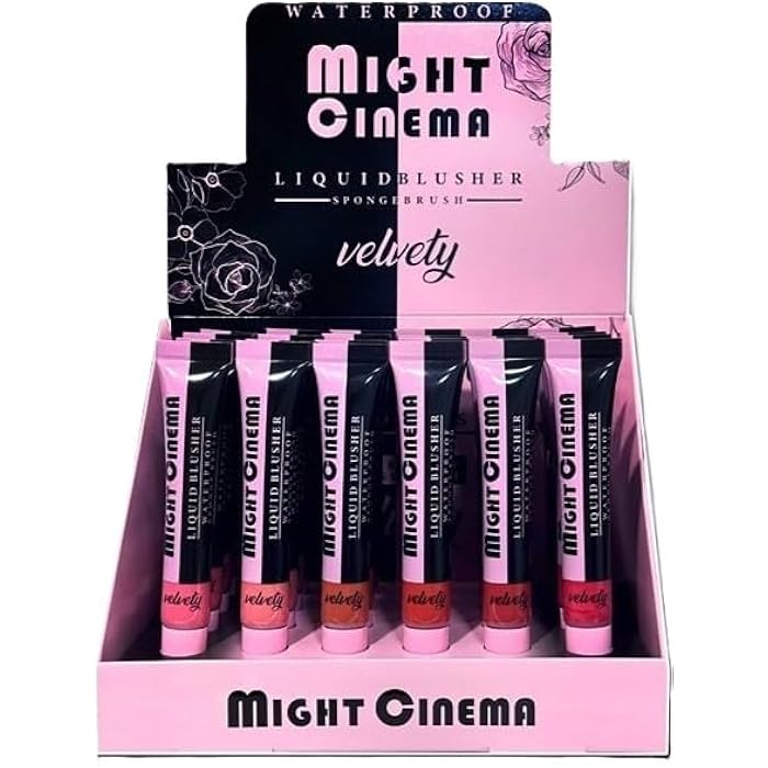 Might Cinema - Liquid Blusher, With Sponge Brush, Waterproof, Velvety, Model - 5083 (105) - Image 5